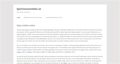 Desktop Screenshot of bjorkmansmobler.se