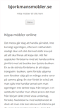 Mobile Screenshot of bjorkmansmobler.se