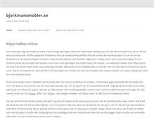 Tablet Screenshot of bjorkmansmobler.se